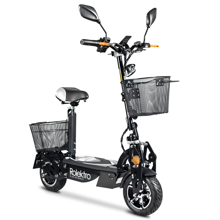 e roller fahrrad Rolektro E-Joy 20 Lithium, Schwarz, 20 km/h – Savitron